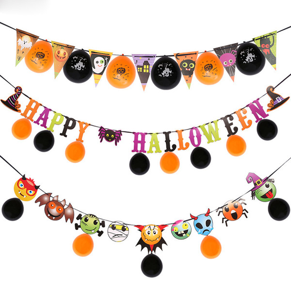 Halloween Party Decoration Parti Malzemeleri Halloween Bunting Balloon Letter Shape Decoracion Boda Birthday Party Decorations