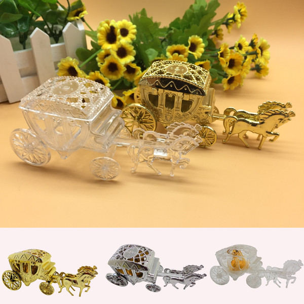 Cinderella Carriage Wedding Favor Boxes Candy Box Royal Wedding Favor Holders Boxes Gifts Event & Party Supplies