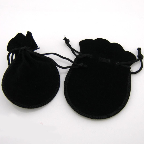 Hot sell ! lot of 100pcs Black 7 x 9CM Jewelry Pouches Velvet Gift Bags Wedding Favors