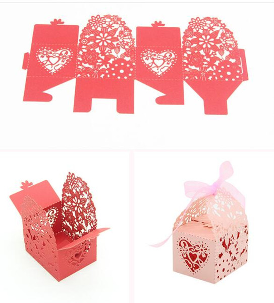 European style laser candy box chocolate candy box Wedding Supplies Favor Holders