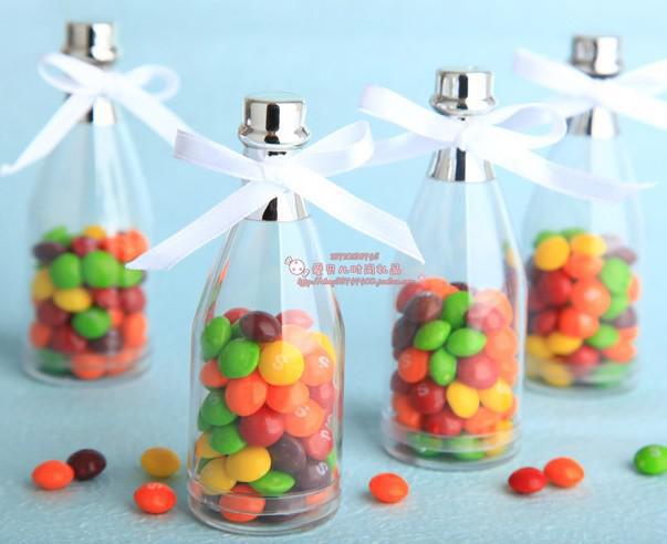 70pcs/lot Small Champagne Bottle Wedding Candy Box/Wedding Gifts/Wedding Favors --BH-CP1