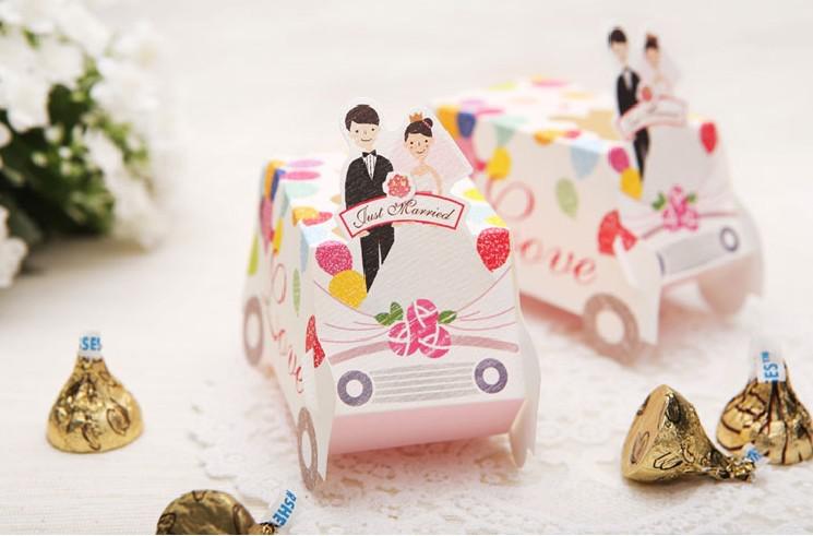 Fashion new Favor Holders carriage style sweet boxes gift box creative wedding candy box