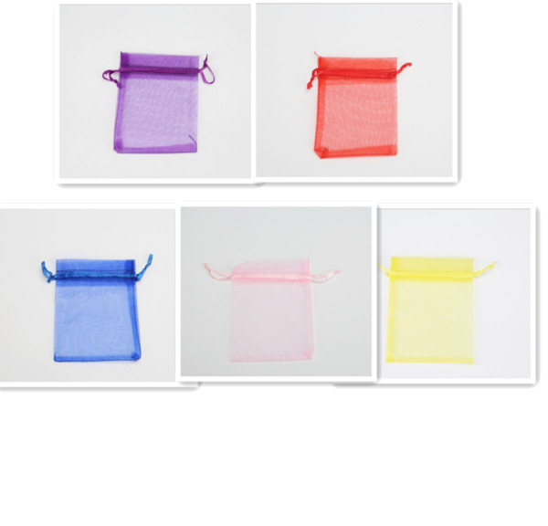 100PCS/7X9CM 9X12CM 10X15CM multicolored yarn bag, jewelry bag, wedding candy candy bag