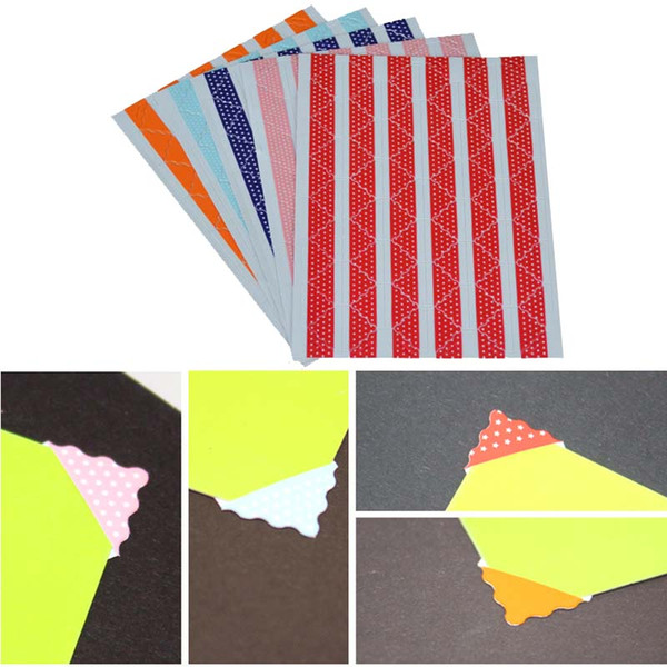 78pcs/sheets PVC Photo Corners Stickers For DIY Album Stamp Decorative Corner Stickers Scrapbooking