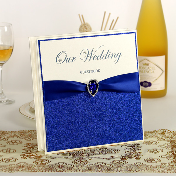 Blue Wedding Guest Book/Wedding Favors/Wedding Supply/Signature Book