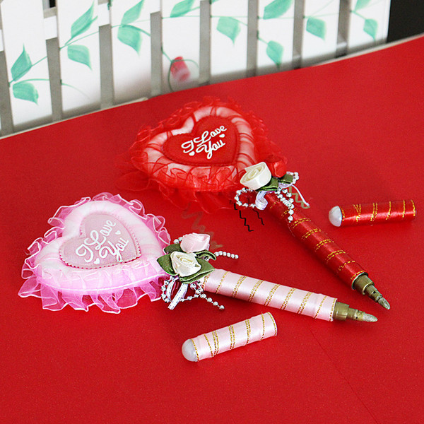 Guest wedding sign-in pen-European signature book signature pen personality creative gold signature water pen wedding supplies