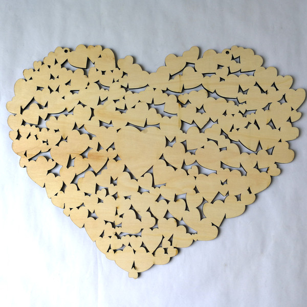 Heart Shaped Wedding Guestbook Hanging Heart Wedding Guestbook Message Board