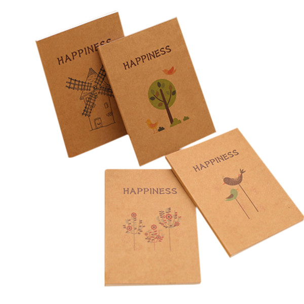 12pcs/lot Creative birds and flowers Craft Paper Notepad Diy Korea Handwritten sketches MEMO Student School Office