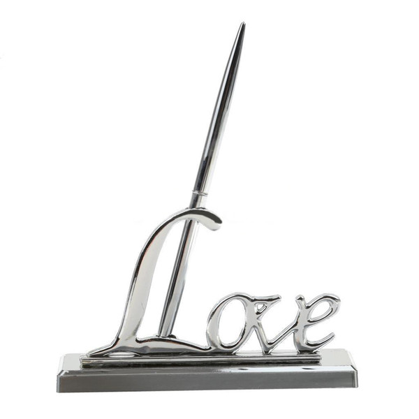 Luxury Copper Guests Signing Pen&Pen Holder Stand Wedding Gifts Decoration new