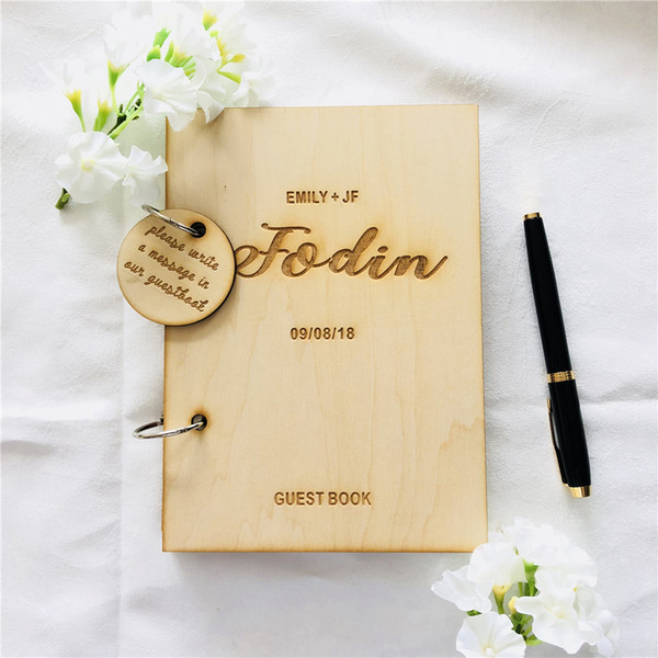 Wooden notebook wedding honeymoon memory book travel book birthday gifts for her notebooks gift for traveler