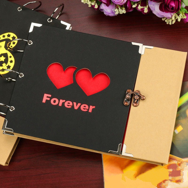 New DIY Photo Album Love Wedding Photos Baby Photo Ablum Memory Scrapbook Unique Love Heart Design Wedding Gifts