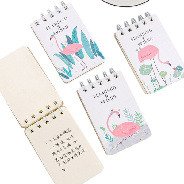 8book/lot Creative Kawaii Flamingo notebook Daily Weekly Planner Notebook Time Organizer School Supplies Signature Guest Book