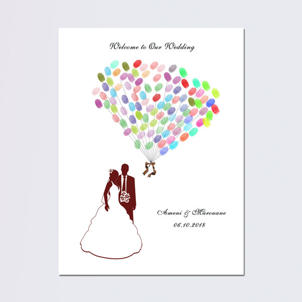 Wedding Guest Book Personalized Customized Name Date Wedding Book Canvas Wedding Signature Book For Guests livre d'or de mariage