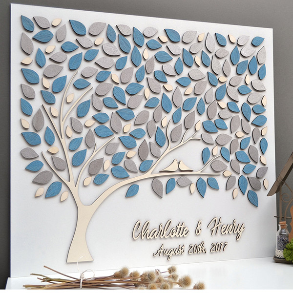Personalized Wedding Guest Book With Names , Unique Guest Book Ideas, 3D Guestbooks For Wedding Guest, Custom Guest Books Tree
