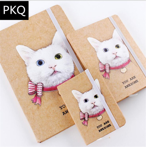 Cartoon Cat Guest Book Notebook Book Office Stationery Diary Planner Notepad School Student Gift Guest Book