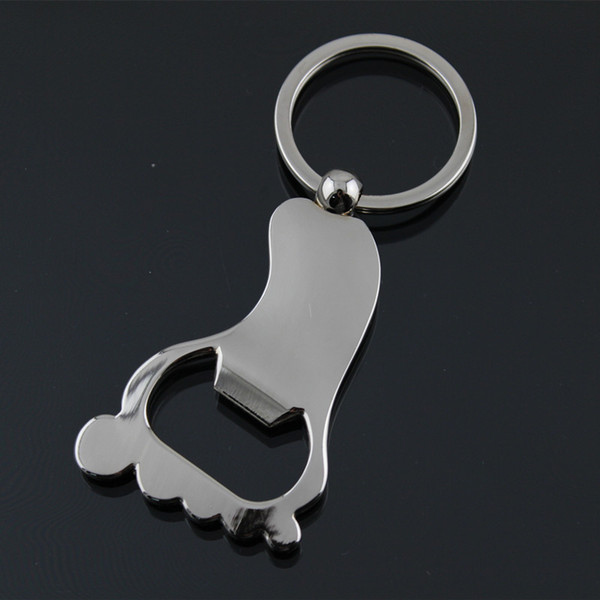 Alloy Bigfoot bottle opener key chain keychains wedding favors Baby Shower Party gift key ring + DHL 