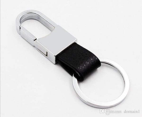 Custom logo engrave Luxury Men genuine Leather Key Chain Metal Car Key Ring Multifunctional Tool Key Holder