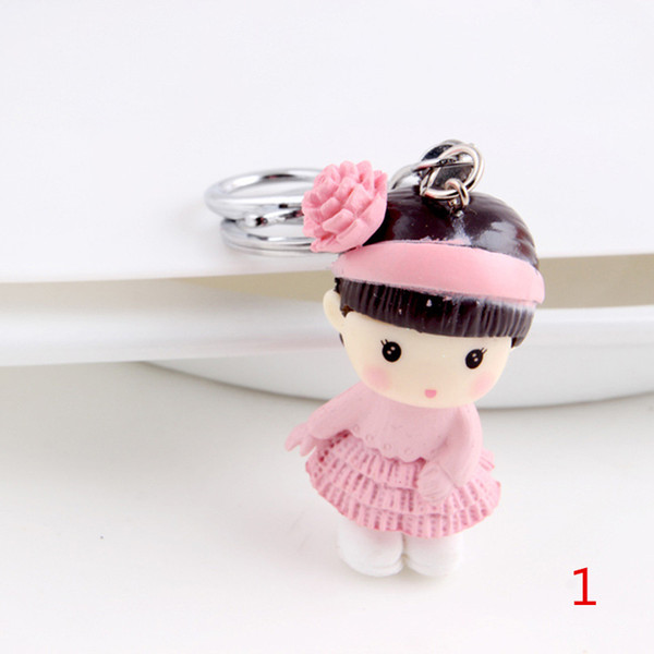 10pcs/lot 2019 New Baby Shower Birthday Wedding Favors Party Back Gifts For Guests Creative Doll Metal Keychain Decorations