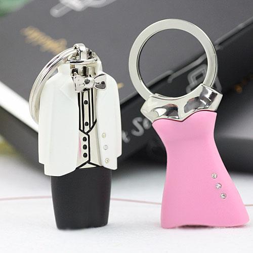 2018 new style Can change clothes the bride and groom wedding Keychain Favors wedding key chain wedding gifts