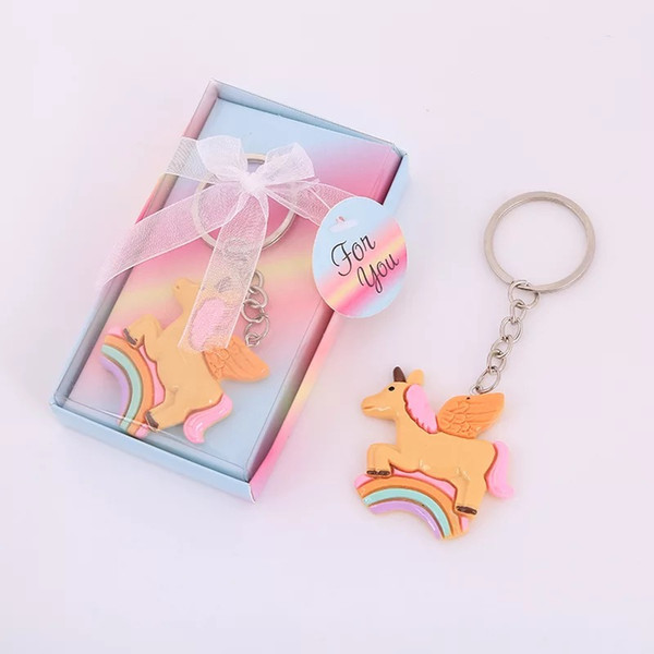 Baby shower keychain favors Boy Girl kids birthday party gifts souvenir wholesale supplies pink blue 