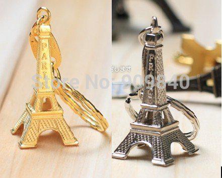 Wholesale-Wholesale Free Shipping/Creative vintage Eiffel Tower keychain/metal keychain/great gift/ z3