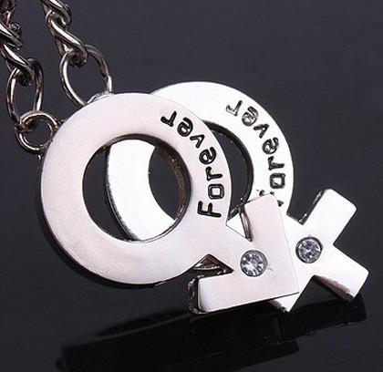NEW Men's and women's symbol pendant Key chain Stainless steel metal chain key ring Wedding Keychain Wedding Favors key Couple keychains