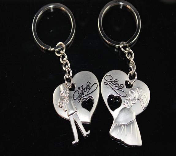 20pcs NEW Sweet Prince and princess LOVE Keychain key chain key chain key ring Wedding Keychain