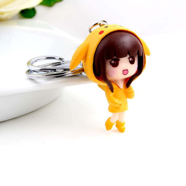 2pcs/Lot New Baby Shower Birthday Christmas Wedding Favors Party Back Gifts For Guests Creative Doll Metal Key Ring Decorations Hot Selling