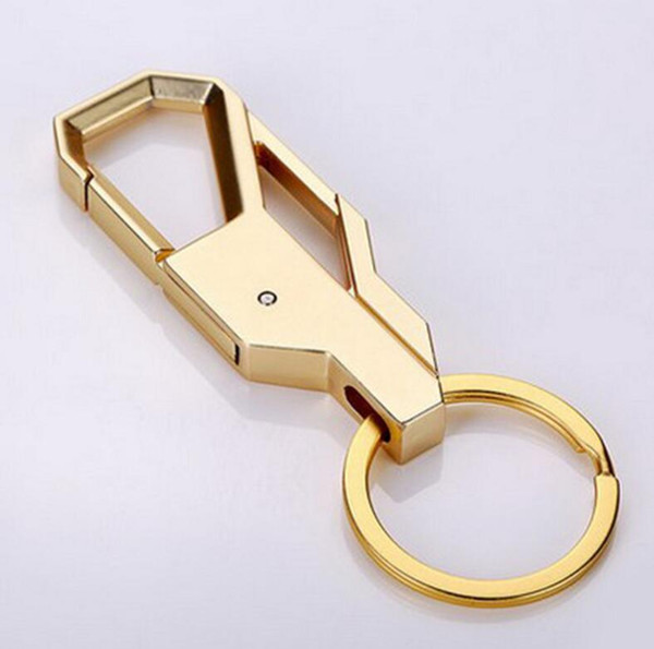 2017 New Design Cool Personalised Luxury Manual metal inlay Keychain Car Key Chain Key Ring Birthday Gift For Man Women YCK24