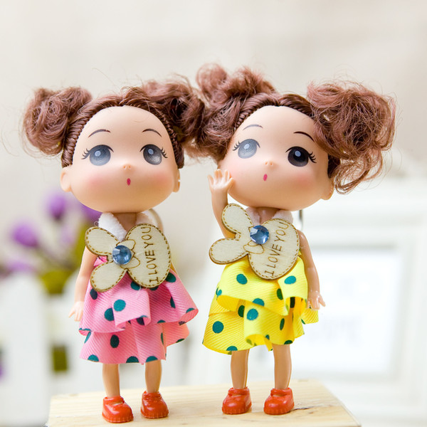 12cm Fashion Princess Doll Wedding Dress Girl Doll Pretend Toy Gift For Kids Children Random Color Wedding Party Decoration