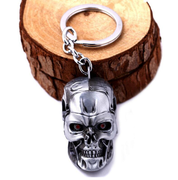 2017 New Brand Terminator Keychain Keyring Three-dimensional Punk Keyring Cool Skull Mask Key chains Accessories Cosplay YCK19