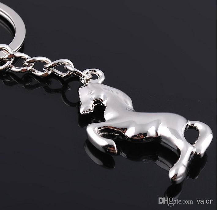 NEW Fashion Cute horse style Stainless alloy steel key chain keychains best gift Free shipping GX-114