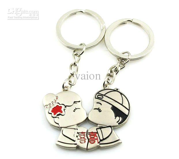NEW HOT SALE Unique Lovers keychain chinese wedding children Style Wedding Keychain Wedding Favors key Couple keychains k048