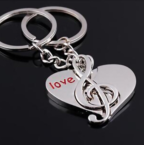 1 Pair Cute Wedding Favors 2019 New Pendant Keychain Keyring for Women Bag Keychains Summer Jewelry Gift