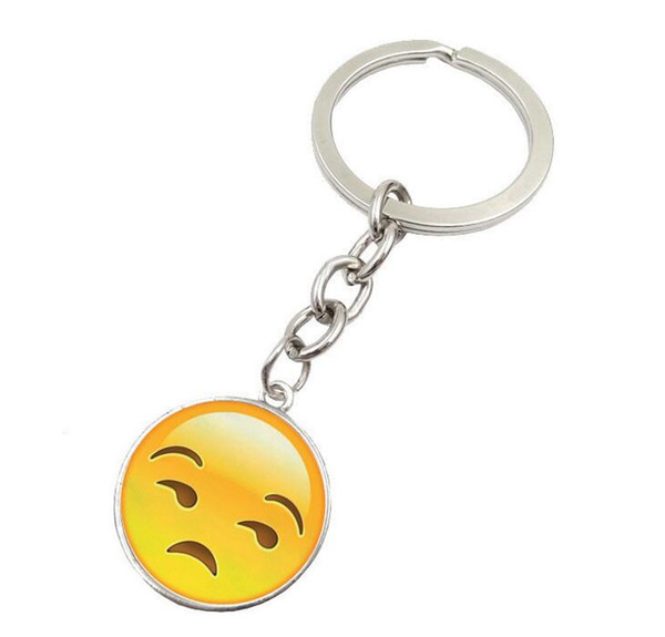 2017 New QQ Toys key chain 6cm emoticons smiley little pendant emotion yellow QQ plush pants handbag pendant YCK8
