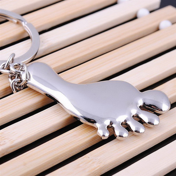 Alloy Big feet key chain keychains wedding favors Baby Shower Party gift key ring + DHL 