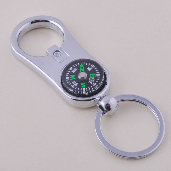 Compass Bottle Opener key chain Alloy Keychain key ring wedding favors Baby Shower Party gift + DHL free shipping
