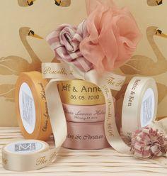 Personalized Wedding Favors Custom Printed Ribbon Creative Personalized Wedding Ribbon DIY Gift Packing Tape Polyester Ribbon 91 meter