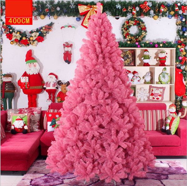 60-400CM Pink Wedding Supplies Christmas Tree Artificial Encryption Simulation Cedar Reinforced New Xmas Decoration Tress For Gifts Party