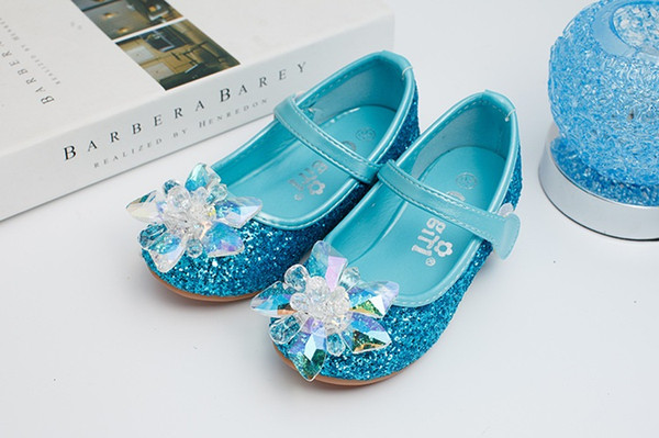 new hot selling girls crystal shoes flower shoes accessories children princess shoes in wholesale price 