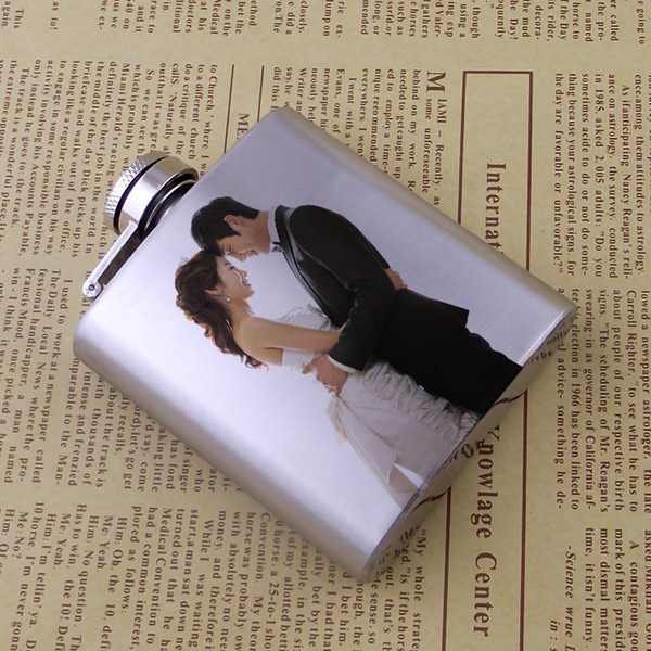 Personalized Unique Stainless Steel Hip Flask Wedding Groomsman BF birthday Party gifts 1 pcs free shipping