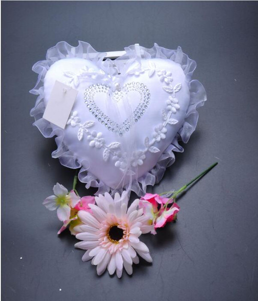 Sell heart-shaped western wedding Ring Pillows to white lace lace wedding Bride ring box wedding accessories