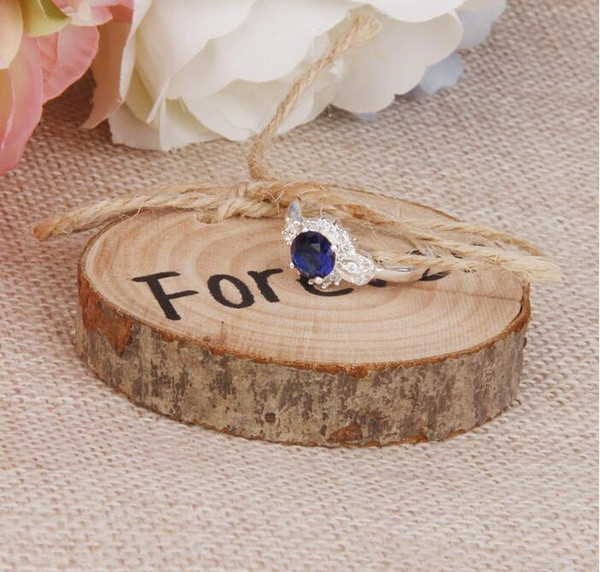 Wood ring pillows Wedding Ring Bearer Slice Rustic Wooden Ring Holder Wedding Ring Holder with Burlap Creative Retro Wedding Decoration WT40