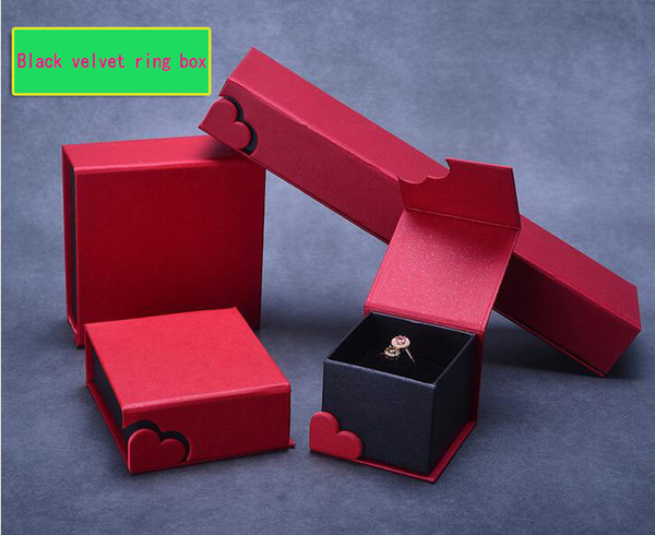 Fashion Engagement ring jewelry box Jewelry Gift box Present Box Jewel Packaging Case Wedding Gift