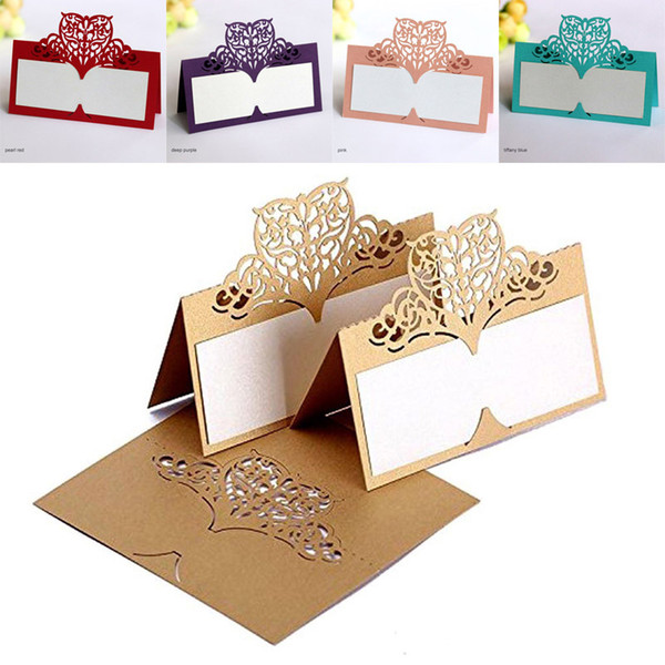 Reception Table Wedding birthday Place Cards Blank DIY Number Name Place Paper Cards Seat Table Seat Decoration Guest RSVP Card