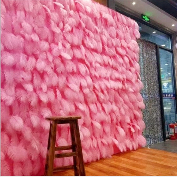 ostrich feather decorations backdrops party wedding Birthday photo props wall wholesale Anniversary supplies 15-20cm 100pcs each bag