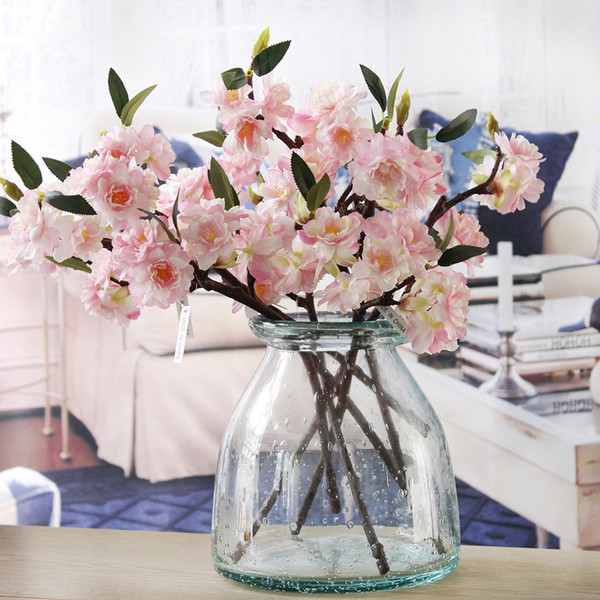 10Pcs Artificial Fake Cherry Blossom Silk Flower Bridal Hydrangea Home Garden Decor Party Wedding Decorations new