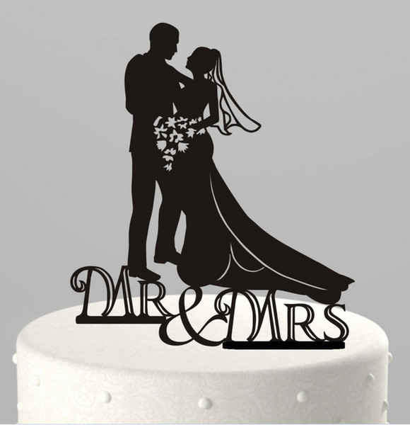 Romance Lovers Deep In The Eye Acrylic Cake Topper Wedding Cake Decorations Creative Wedding Birthday Festival Party Decorations Cheap