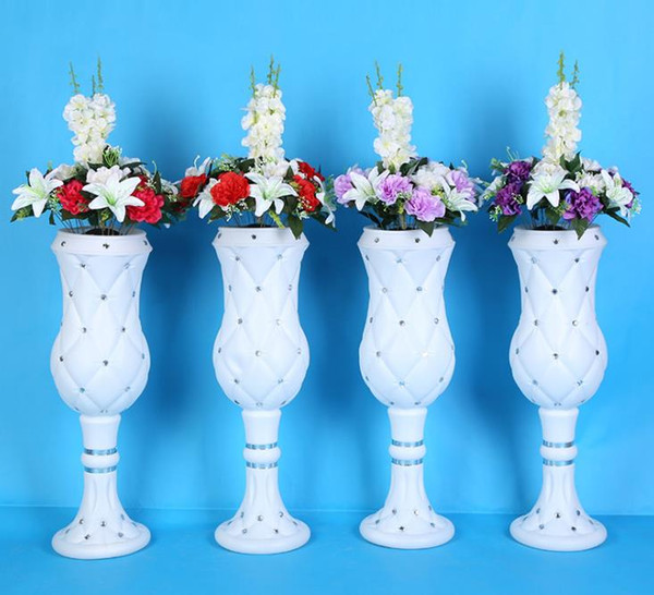 75cm high-end atmosphere viscose plastic vase wedding products wholesale wedding shop decoration Road cited Free shipping WQ12