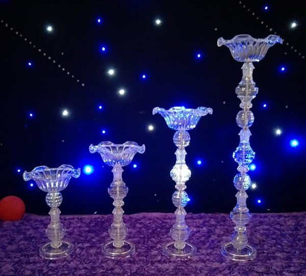 Crystal Wedding Centerpiece Flower Stand Candle Holder Cake Stand crystal vase for Wedding Party Event Decoration WT099